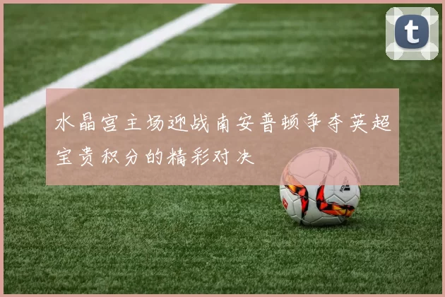 水晶宫主场迎战南安普顿争夺英超宝贵积分的精彩对决